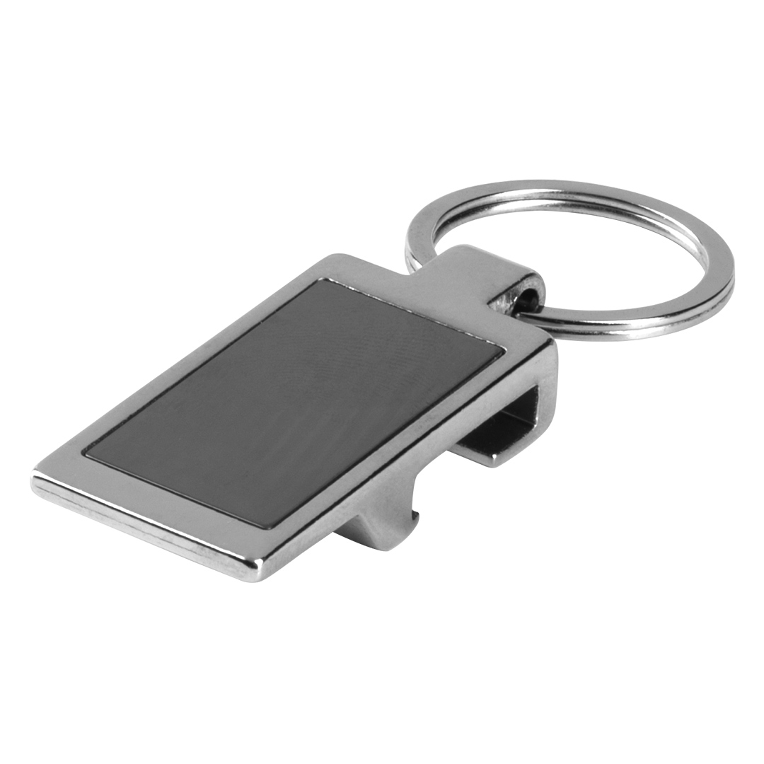 Metalni privezak za ključeve, 2 u 1