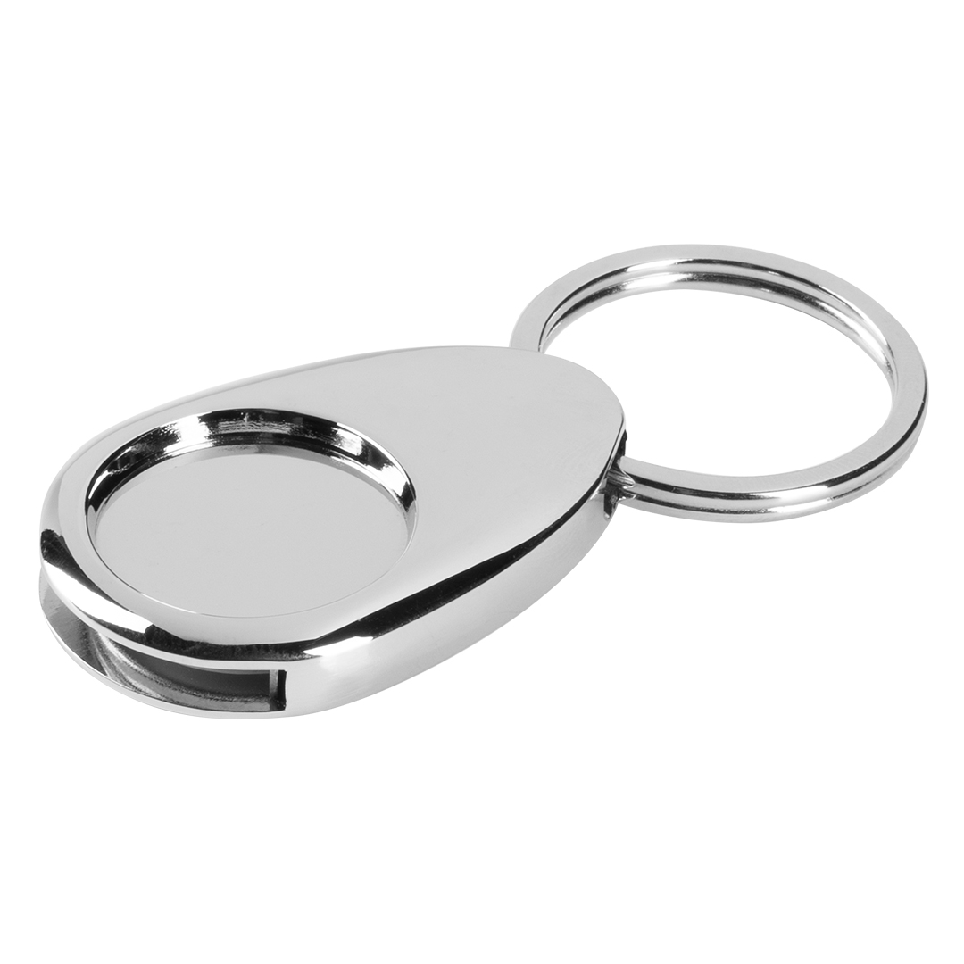 Metalni privezak za ključeve, 2 u 1