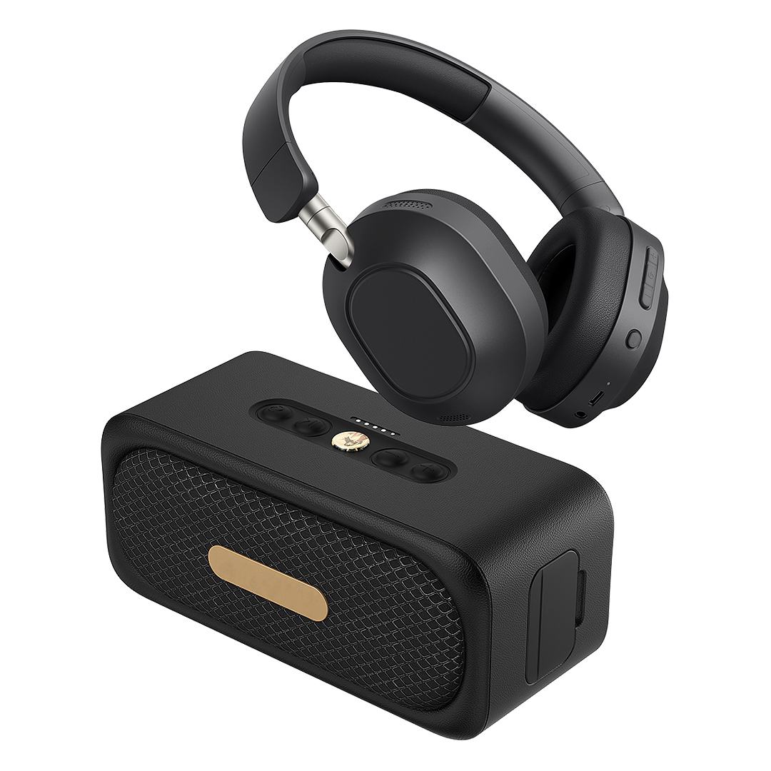 Audio set 2/1, slušalice i bežični zvučnik 2 x 10W, u poklon kutiji